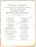 Ballets Russes Diaghilev - Season Program 1927