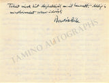 Bartok, Bela - Autograph Letter Signed 1933
