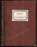 Gigli, Beniamino - "Zaza" Signed Personal Score