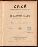 Gigli, Beniamino - "Zaza" Signed Personal Score
