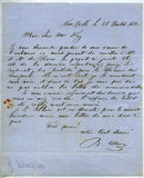 Ulmann, Benjamin - Autograph Letter Signed 1852