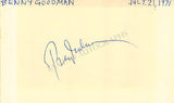 Goodman, Benny - Signed Card & Photo