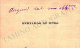 De Muro, Bernardo - Set of 2 Personal Cards