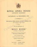 Britten, Benjamin - Billy Budd World Premiere Program 1951