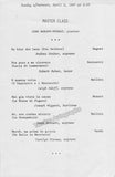 Nilsson, Birgit - Signed Masterclass Program Manhattan 1987