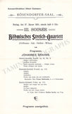Bohemian String Quartet - Set of 7 Concert Programs