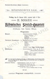 Bohemian String Quartet - Set of 7 Concert Programs