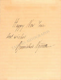 Nijinska, Bronislava - Autograph Note Signed 1962