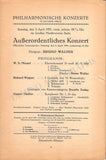 Walter, Bruno - Lot of 25 Unsigned Concert Programs 1931-1956