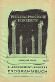 Walter, Bruno - Lot of 25 Unsigned Concert Programs 1931-1956