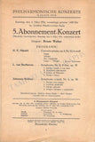 Walter, Bruno - Lot of 25 Unsigned Concert Programs 1931-1956
