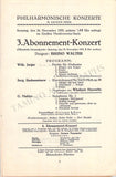 Walter, Bruno - Lot of 25 Unsigned Concert Programs 1931-1956