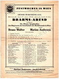 Walter, Bruno - Lot of 25 Unsigned Concert Programs 1931-1956