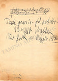 Walter, Bruno - Autograph Music Quote Signed