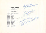 Buck Clayton All Stars - Signed Brochure Concert Tour