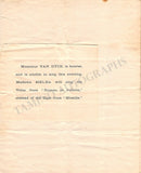 Buckingham Palace - Opera Recital Program 1892