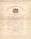 Buckingham Palace - Opera Recital Program 1892