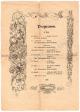1906 Concert Program with Signatures of 17 Leading Opera Singers