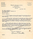 Caruso, Enrico - Large Signed Caricature of YMCA Captain Horace Dunkle + Typed Letter Signed by Dunkle