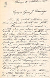 Graziani-Walter, Carlo - Autograph Letter Signed 1888
