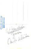 Kleiber, Carlos - Signed Photo