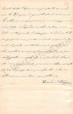 Alajmo, Carolina - Autograph Letter Signed 1854