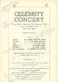 Celebrity Concerts - Lot of 7 Signed Programs 1941-1947
