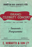 Celebrity Concerts - Lot of 7 Signed Programs 1941-1947