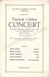 Celebrity Concerts - Lot of 5 Unsigned Programs 1945-1947