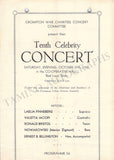 Celebrity Concerts - Lot of 5 Unsigned Programs 1945-1947