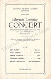 Celebrity Concerts - Lot of 5 Unsigned Programs 1945-1947