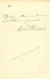 Thomson, Cesar - Autograph Letter Signed 1889