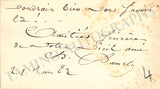 Dancla, Charles - Set of 5 Autograph Visiting Cards