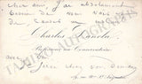 Dancla, Charles - Set of 5 Autograph Visiting Cards