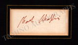 Chaplin, Charlie - Signature and Photo