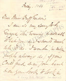 Cushman, Charlotte - Autograph Letter Signed 1864