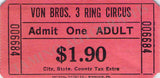 Circus - Lot of 16 Tickets