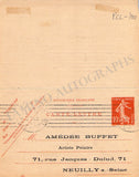 Debussy, Claude - Signed Printed Document