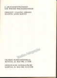 Abbado, Claudio - Martin, Janis - Signed Program Vienna 1980