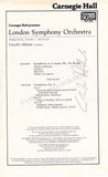 Conductors Signed Program Pages – Set of 42