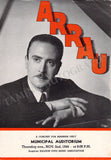 Arrau, Claudio - Signed Program New York & Playbill