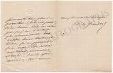 De Grandval, Clemence - Set of 2 Autograph Letters Signed
