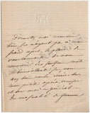De Grandval, Clemence - Set of 2 Autograph Letters Signed