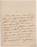 De Grandval, Clemence - Set of 2 Autograph Letters Signed