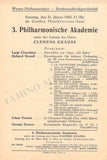 Krauss, Clemens - Set of 18 Concert Programs