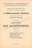 Krauss, Clemens - Set of 18 Concert Programs