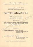 Krauss, Clemens - Set of 18 Concert Programs
