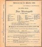 Krauss, Clemens - Set of 14 Concert Programs 1922-1924