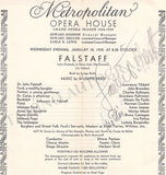 Opera Singers - Collection of 19 Signed Cast Pages