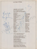 Opera Singers - Collection of 50+ Signed Cast Pages